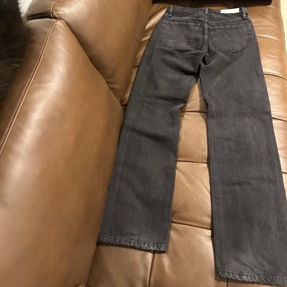 Re/Done High Rise Loose - Washed Black - Picture 2 of 8